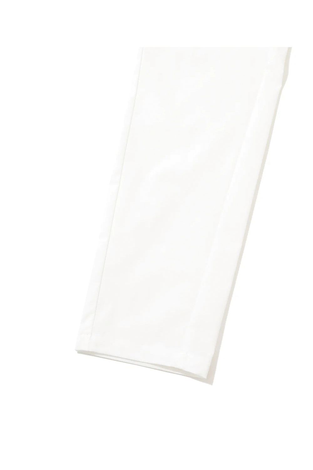 【26SS】【レディース】 ELMT SLIM LINE TAPERED PANTS / ブランドロゴ 箔プリント テーパードシルエット ロングパンツ (ホワイト)