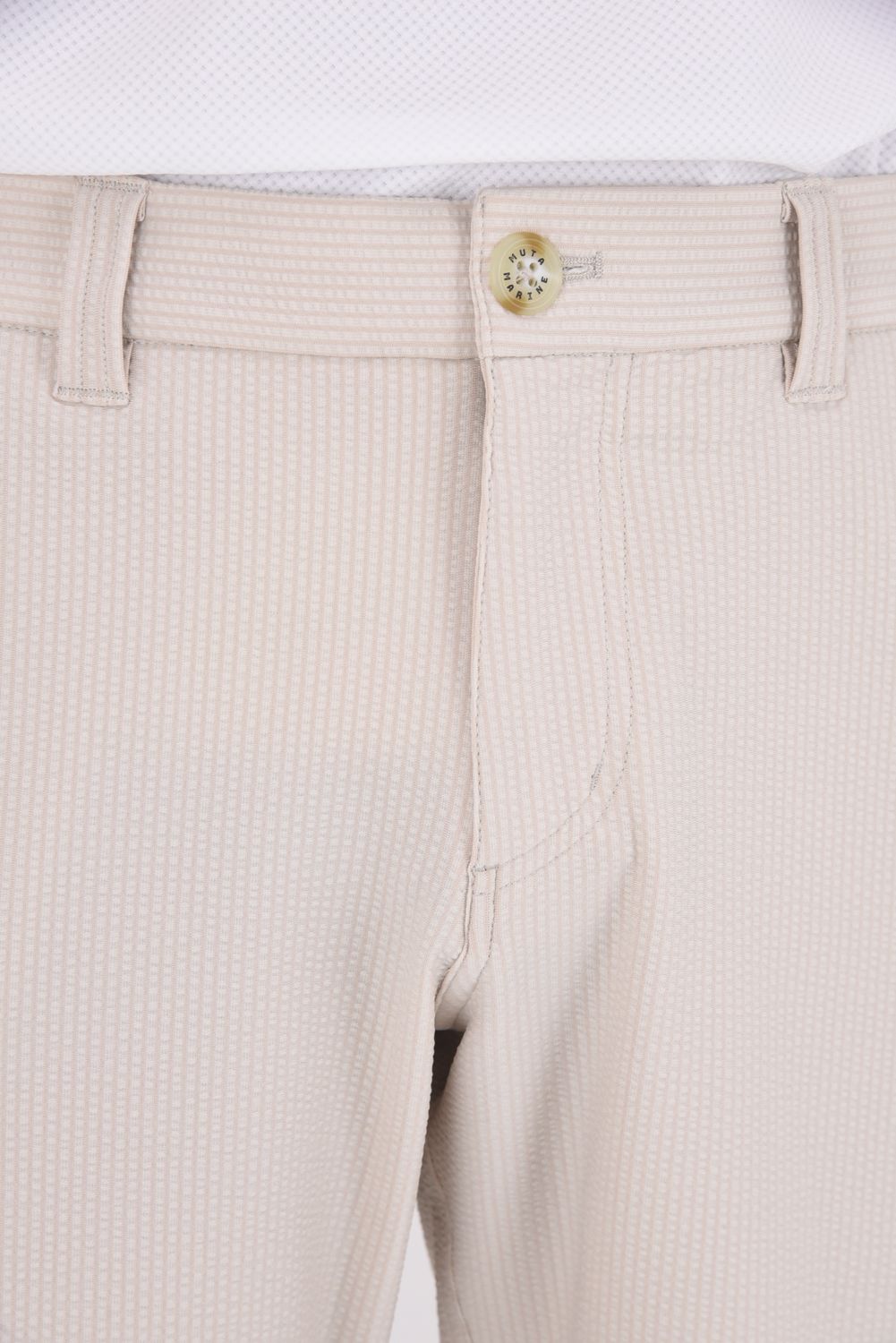 【26SS】 HIGH TENSION SUCKER SHORT PANTS / シアサッカー ウェーブロゴ ショートパンツ (ベージュ)