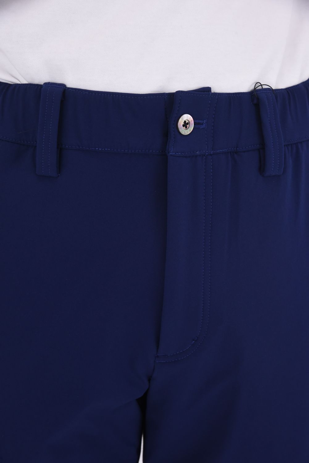 【25AW】 FRONT SWITCH TAPERED PANTS / ボンディング素材 ハイブリッドロングパンツ (ネイビー)