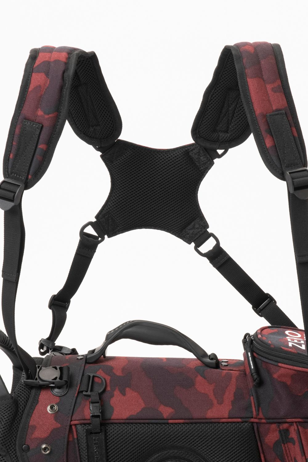 【銀行振込・代金引換不可】【返品・交換不可】【1000Dコーデュラナイロン】 Stand Bag ZHG-CB1 / スタンドタイプ キャディバッグ レッドカモ