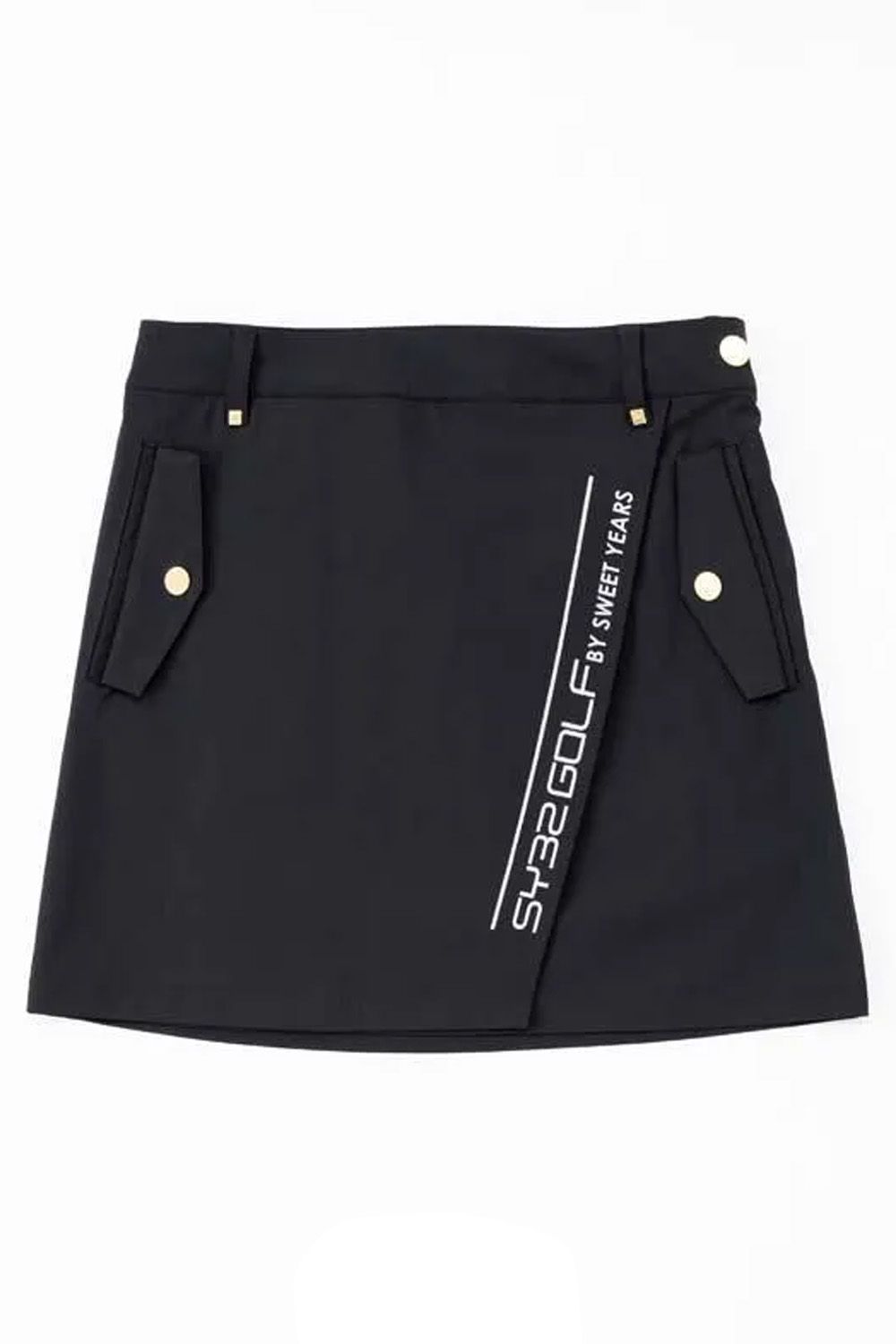【26SS】【レディース】 MINI HERRINGBONE SKIRT / ミニヘリンボーン スカート (ブラック)*