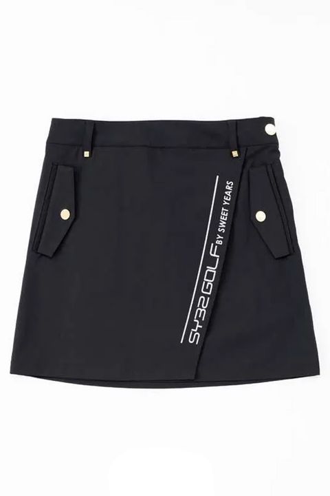 【26SS】【レディース】 MINI HERRINGBONE SKIRT / ミニヘリンボーン スカート (ブラック)*