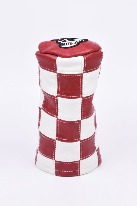 【26AW】【CAPSULE COLLECTION】 CHECKERED HYBRID BARREL COVER / チェッカー柄 バレル型 ユーティリティカバー (レッド)