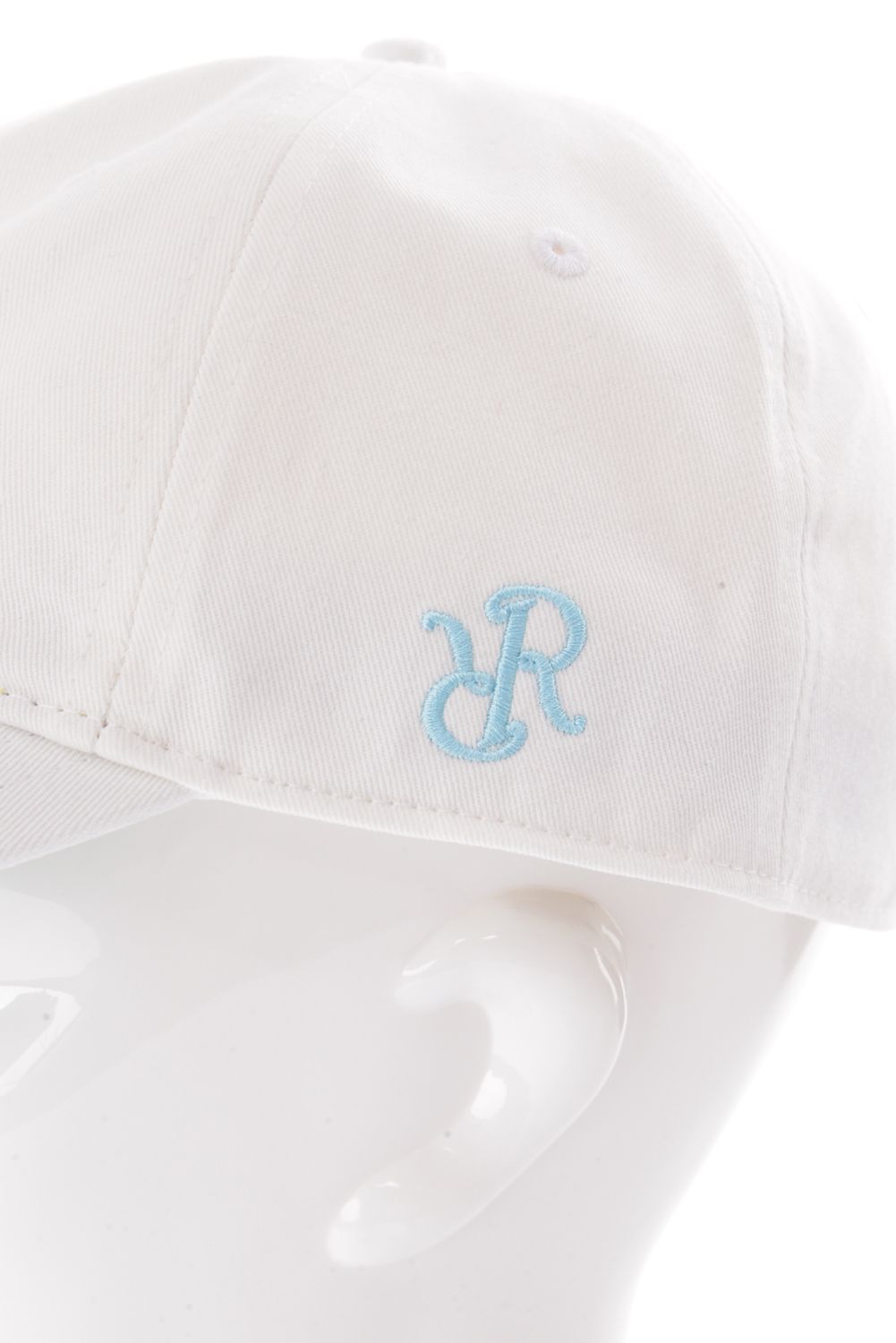 【丸山茂樹プロエディション】 BASIC LOGO CAP / ベーシック ロゴ キャップ (ホワイト×ミントブルー)