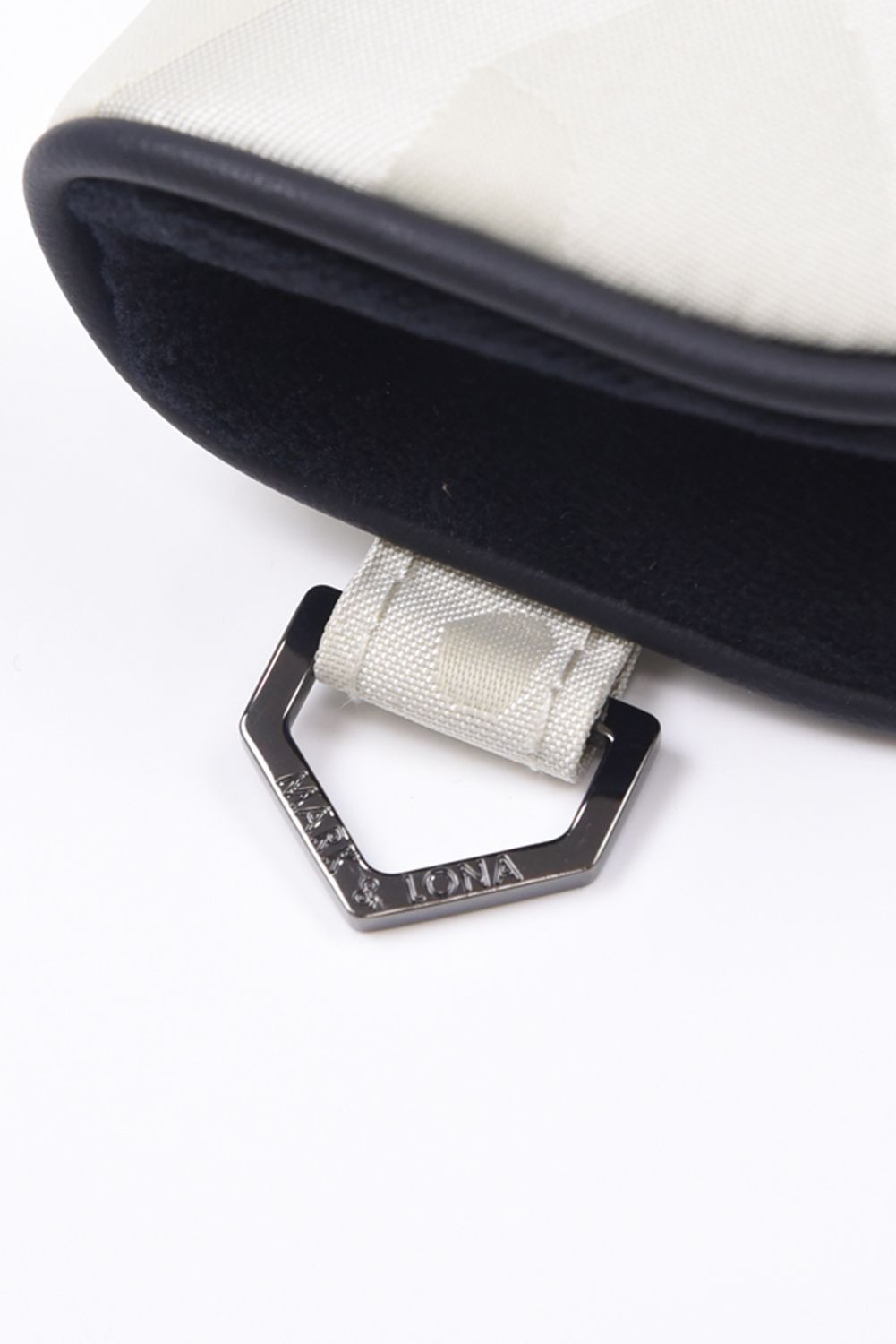 PREMIUM GAUGE PUTTER COVER / コーデュラナイロン レザーパイピング オリジナルカモジャカード ピンタイプ パターカバー (アイスグレー)