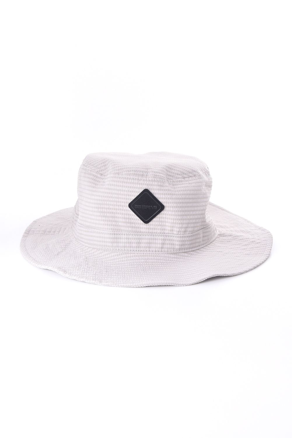 【26SS】 MEN’S SEERSUCKER WIDE HAT / シアサッカー ダイヤモンドロゴ ワイドハット (ベージュ)
