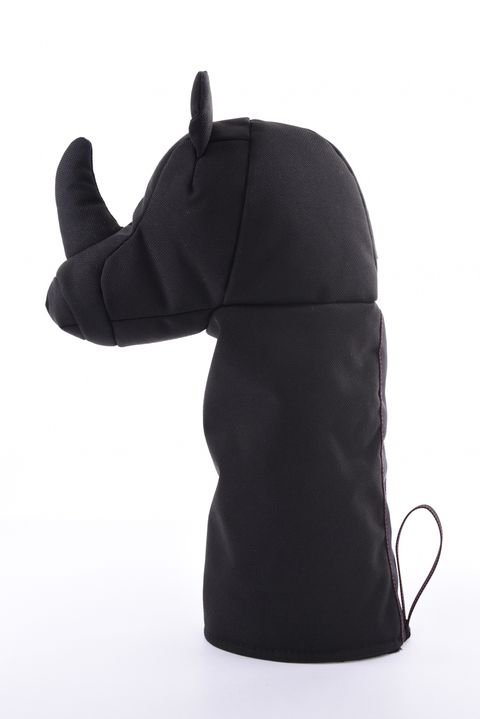 【26AW】 RHINO DRIVER COVER / "サイ"モチーフ STANDARD SERIES対応 ドライバーカバー (ブラック)