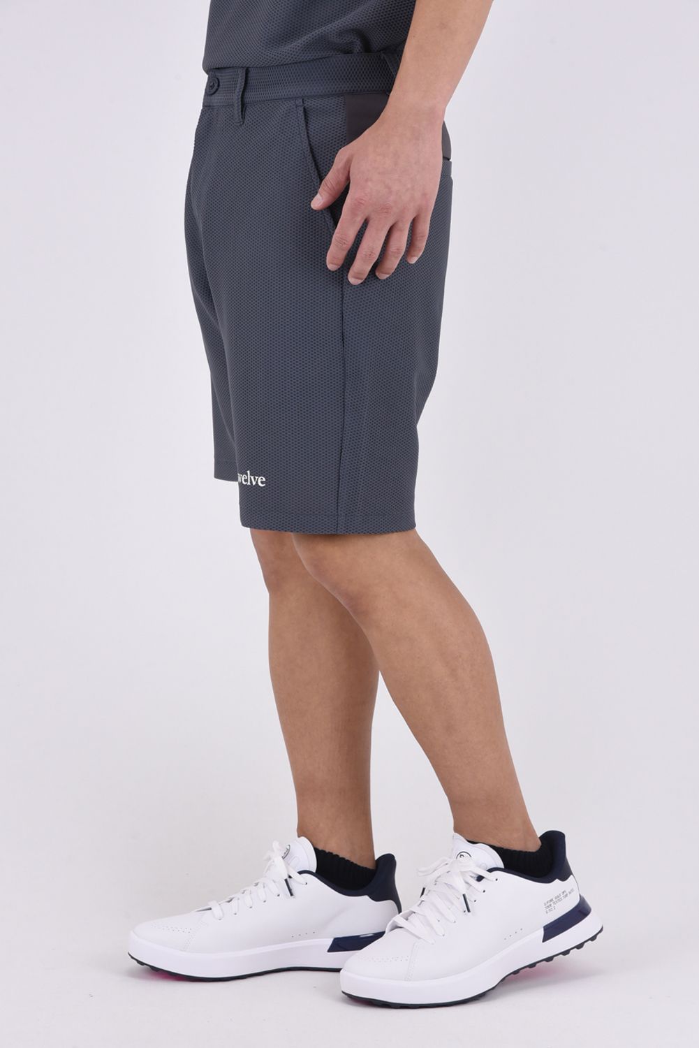 【ポイント10倍】【26SS】 AIRY AWA SHORTS / ワッフル生地 ブランドロゴ ショートパンツ (グレー)