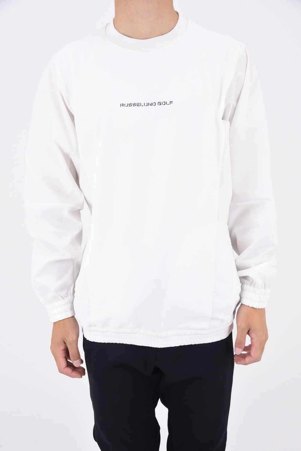CREWNECK PULLOVER / バックプリント クルーネック プルオーバー ホワイト