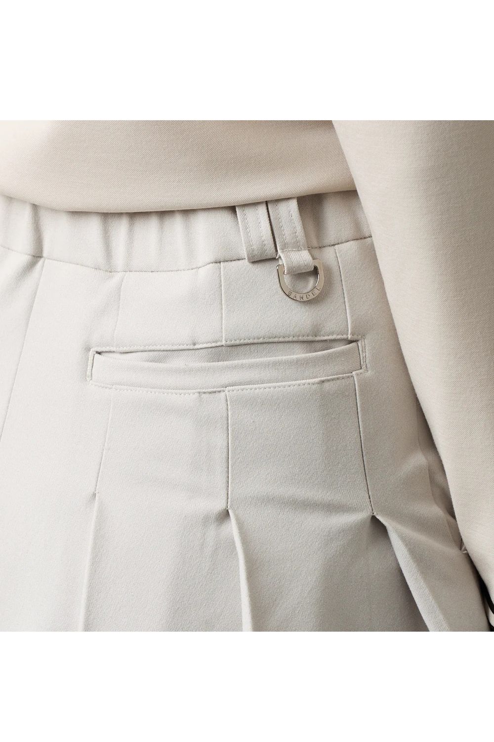 【25AW】【レディース】 BACK SIDE PLEATS SKIRT / バック サイド プリーツスカート (ホワイト)