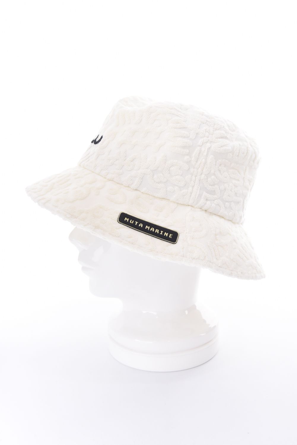 【26SS】 LINE ART PILE BUCKET HAT / パイル生地 ラインアート バケットハット (ホワイト)