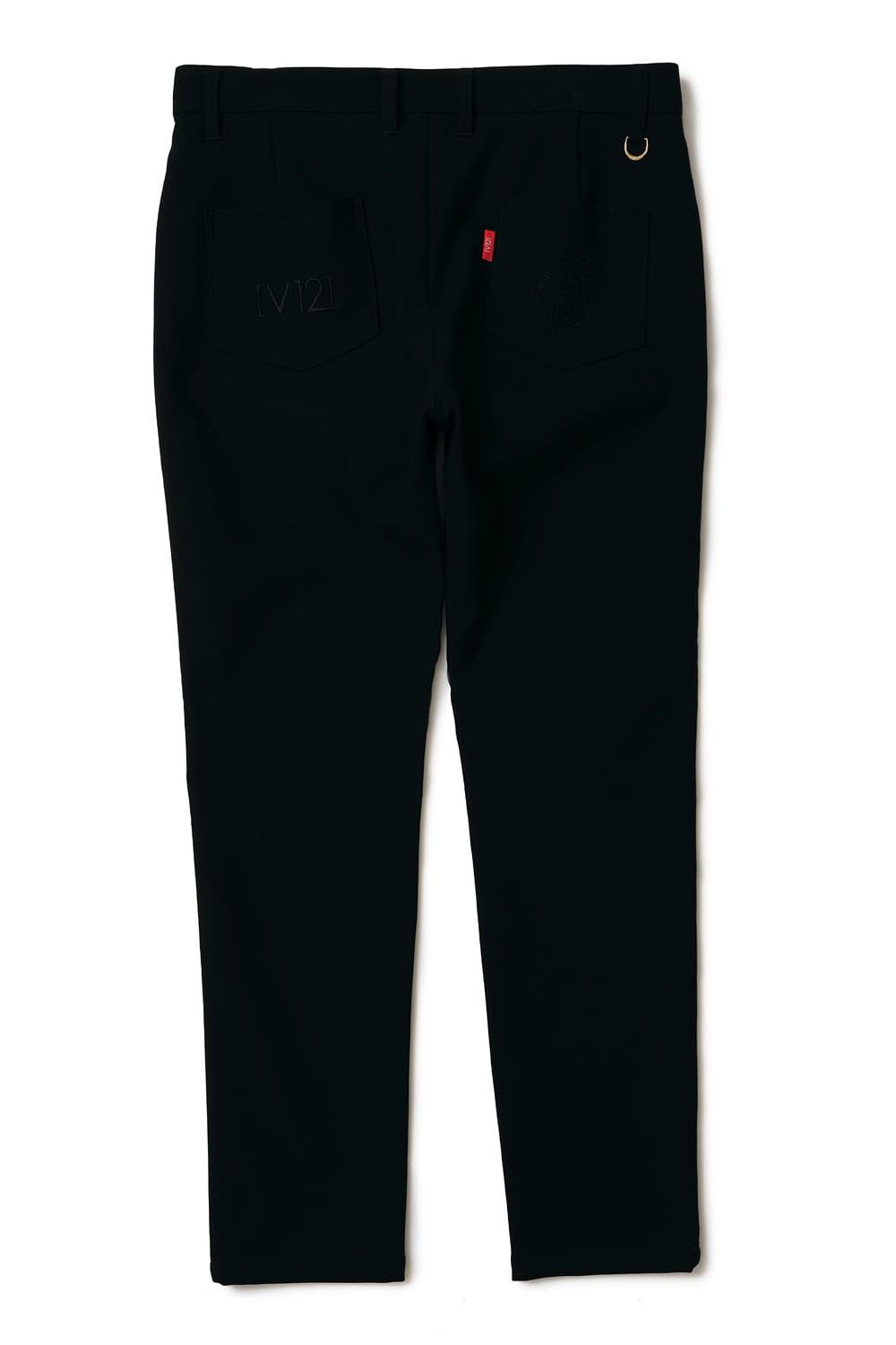 STYLE PANTS / カツラギ生地 ストレッチ ロングパンツ (ブラック)*