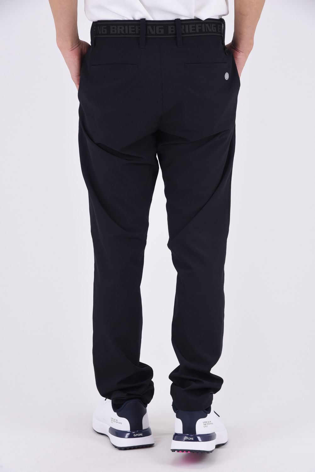 【26SS】 MEN'S COOLCORE LOGO ELASTIC PANTS / クールコア ウエストゴムベルト ロングパンツ (ブラック)