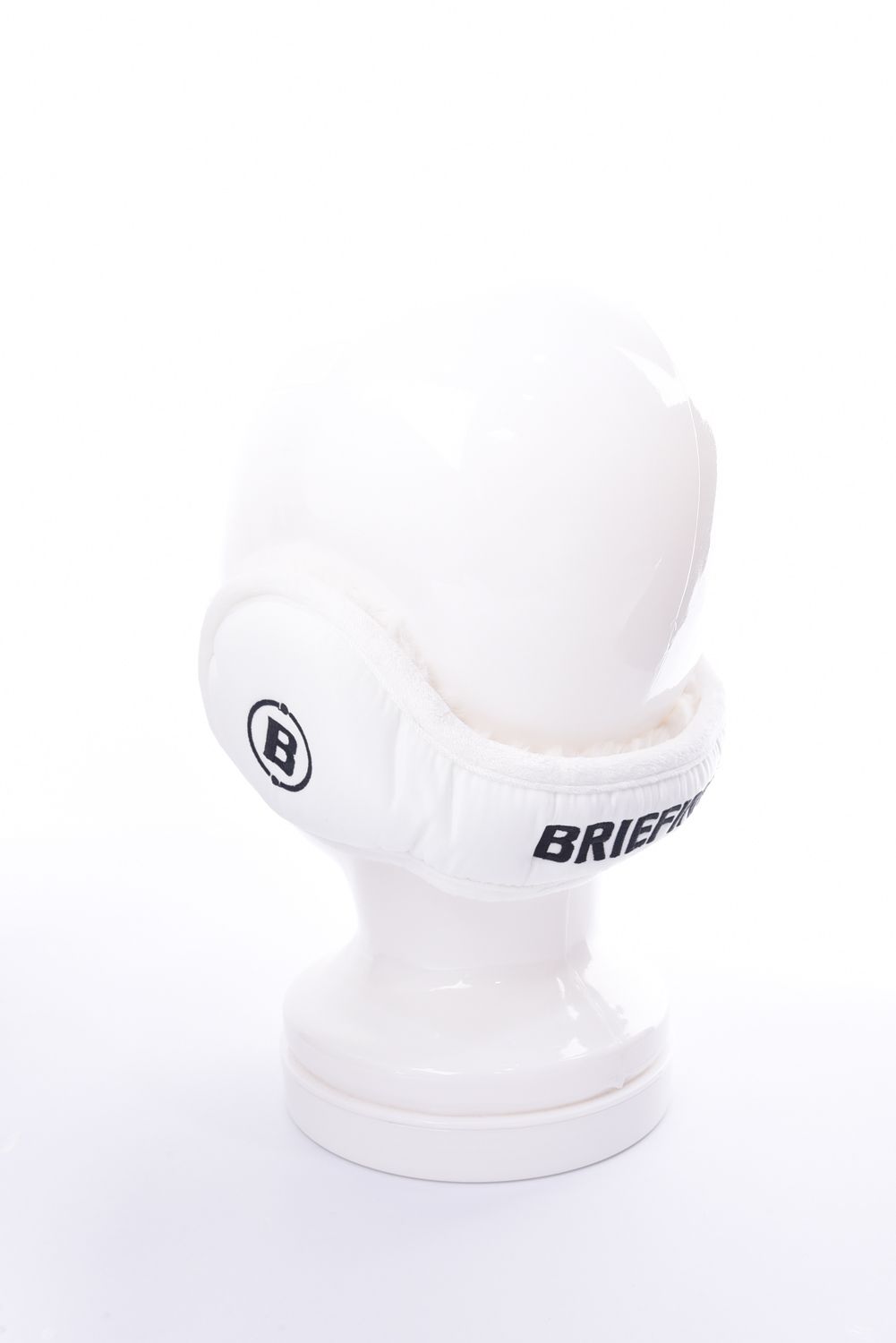 TWILL EAR MUFF / ロゴ ボア イヤーマフ (ホワイト)