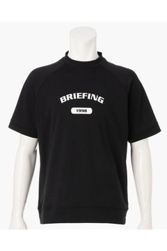 【26SS】 MEN’S COLLEGE LOGO HIGHNECK / カレッジロゴ リラックスフィット モックネックTシャツ (ブラック)