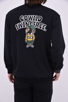 【26AW】 【ユニセックス対応】 JERSEY SWEATSHIRT / ダンボールニット バックプリント スウェットシャツ (ブラック)