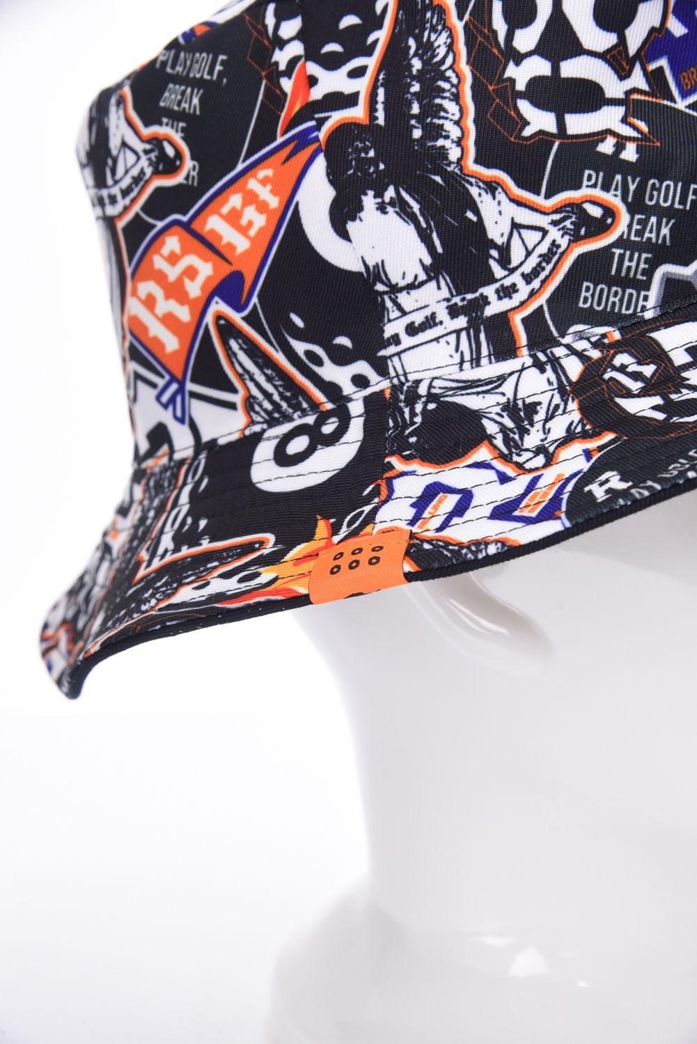 REVERSIBLE BUCKET HAT (MULTI LOGO) / マルチロゴグラフィック リバーシブル バケットハット （ブラック）