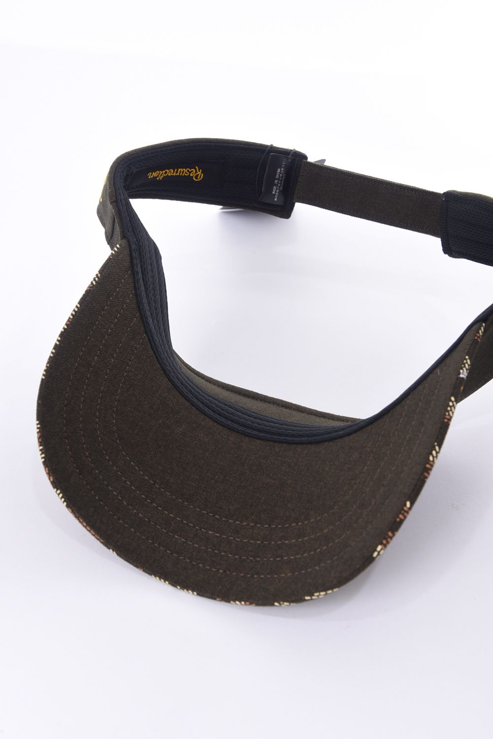 GM BRIM SUNVISOR / ブランドオリジナルテキスタイル ロゴ ブリム サンバイザー ラナテック (ブラウン)
