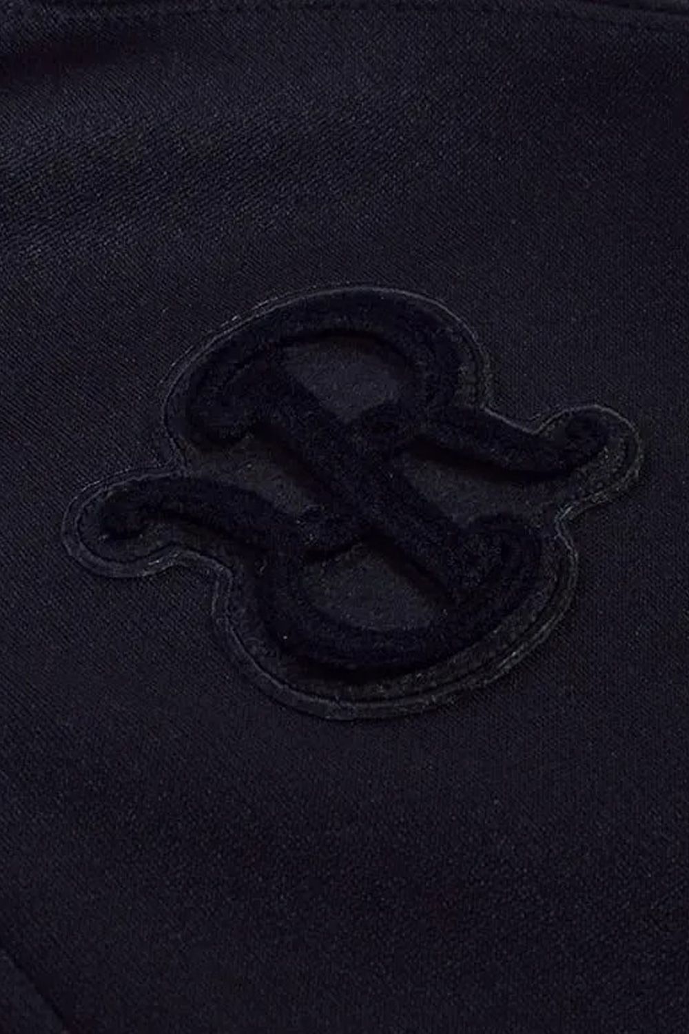 【25AW】 BRUSHED LOGO ZIP-UP HOODIE / ブラッシュロゴ ジップアップ パーカー (ブラック)*