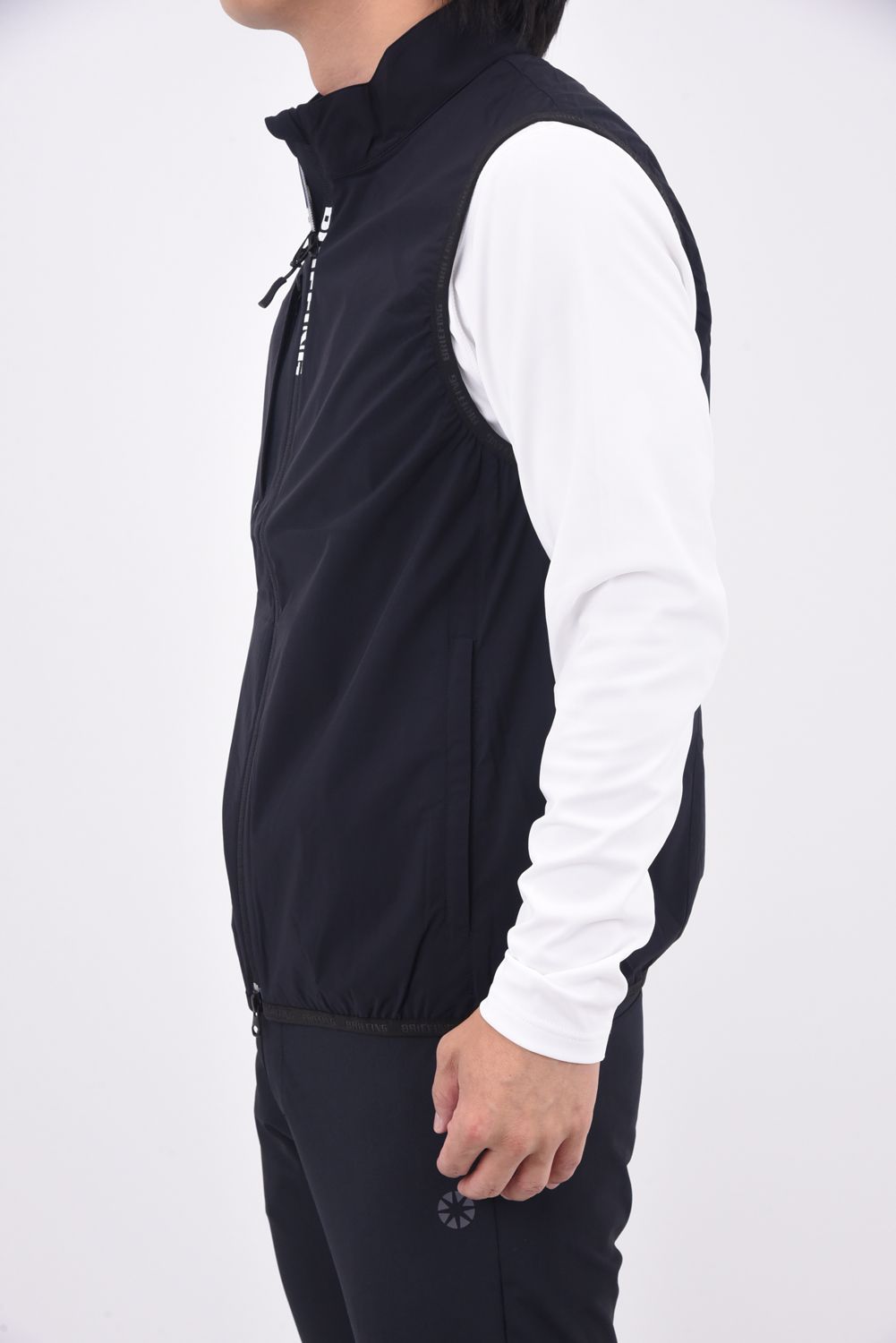 【25AW】 POCKETABLE WIND VEST / ポケッタブル ライトベスト (ブラック)