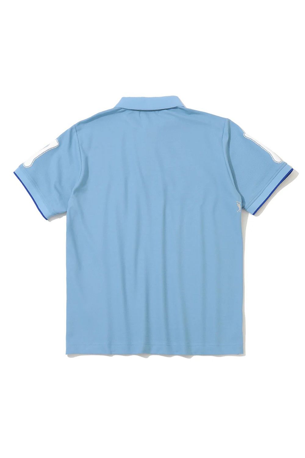 【26SS】 BONES PIQUE POLO / カノコ素材 ジャパンメイド BONEプリント ポロシャツ (サックス)