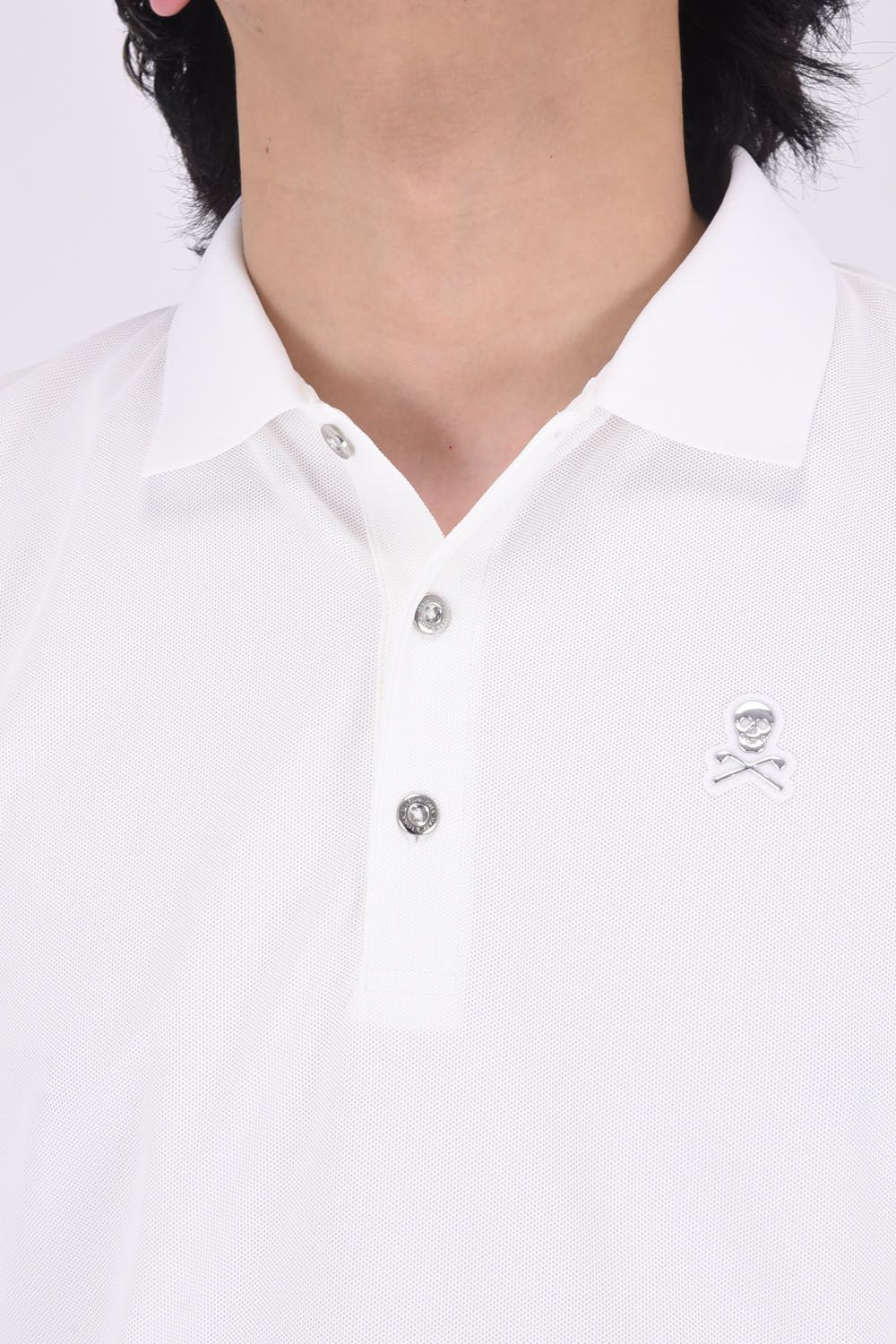 ACE POLO / ワンポイント ポロシャツ (ホワイト)