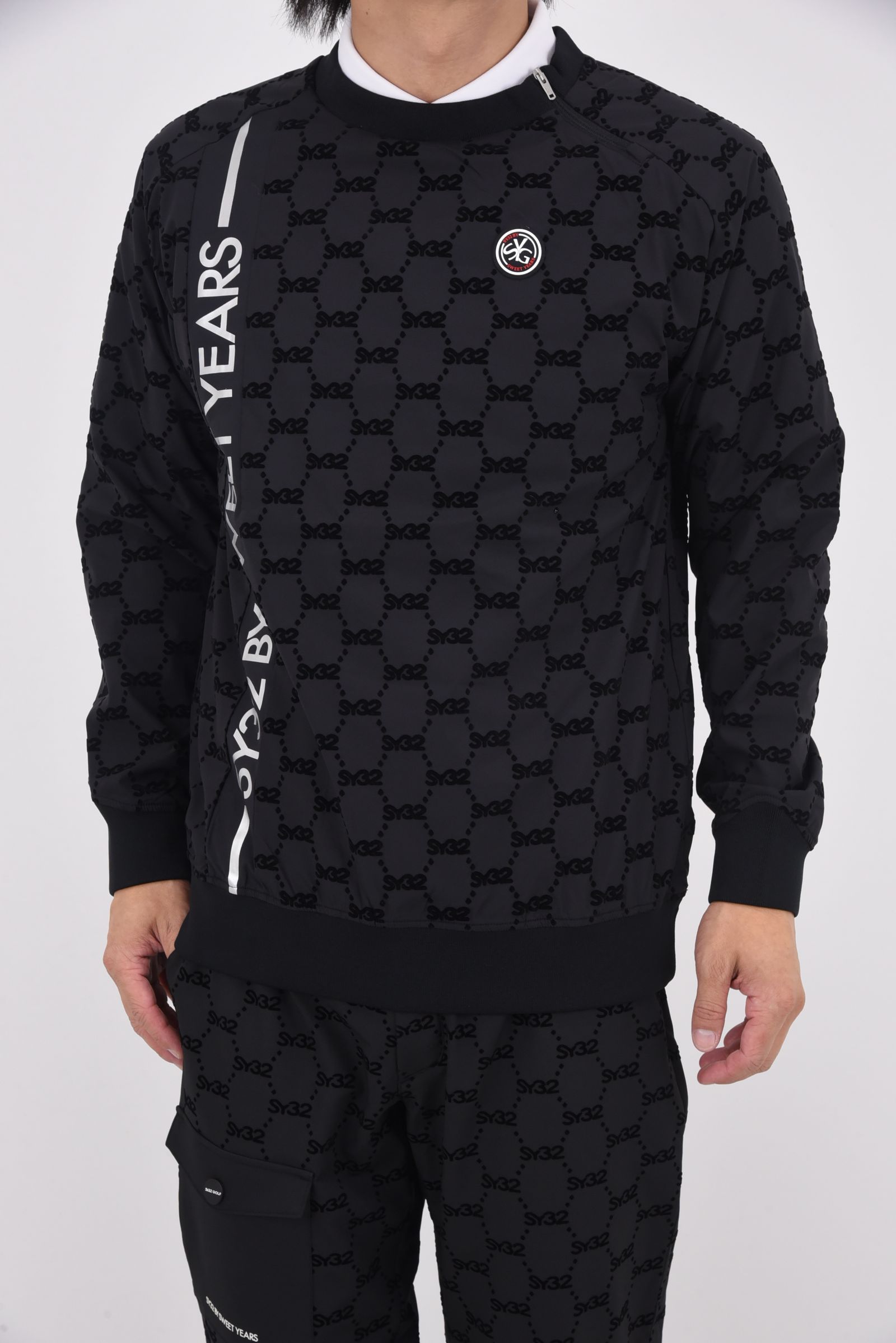 新品☆【SY32 GOLF】 NYLON REVERSE MESH MOCK SY32 by SWEET YEARS 【SY32 GOLF】 NYLON REVERSE MESH MOCK