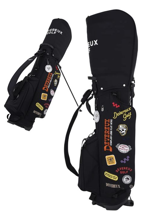 【26AW】 PIONEER TOWN Logo Assorted CADDIE BAG / ロゴアソート スタンドタイプ キャディバッグ (ブラック)