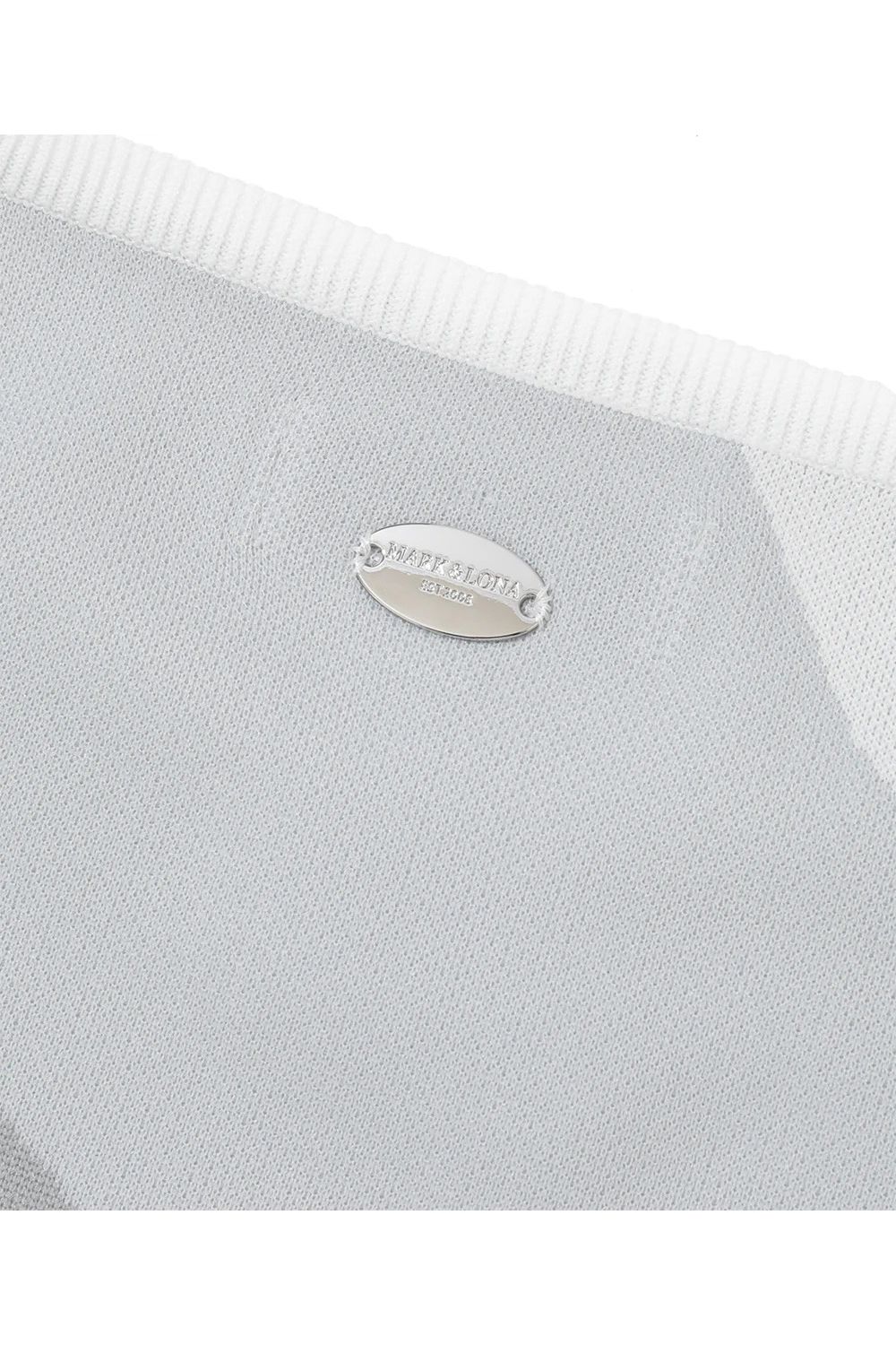 【26SS】 GAUGE BACK PANEL CAMOUFLAGE CREW / オリジナルカモジャカード ブランドロゴ クルーネックニット (ホワイト)