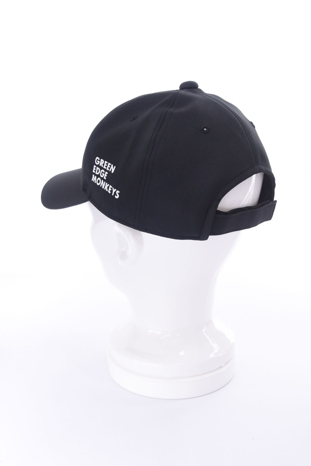 【26SS】 CAP / モンキー刺繍ワッペン ベースボールキャップ (ブラック)