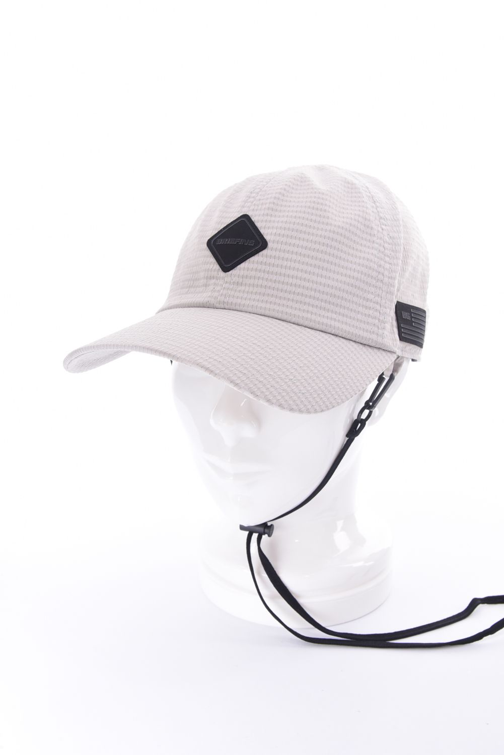 【26SS】【レディース】 WOMEN’S SEERSUCKER CORD STRAP CAP / シアサッカー コードストラップ付き キャップ (ベージュ)