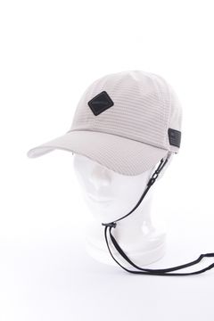 【26SS】【レディース】 WOMEN’S SEERSUCKER CORD STRAP CAP / シアサッカー コードストラップ付き キャップ (ベージュ)