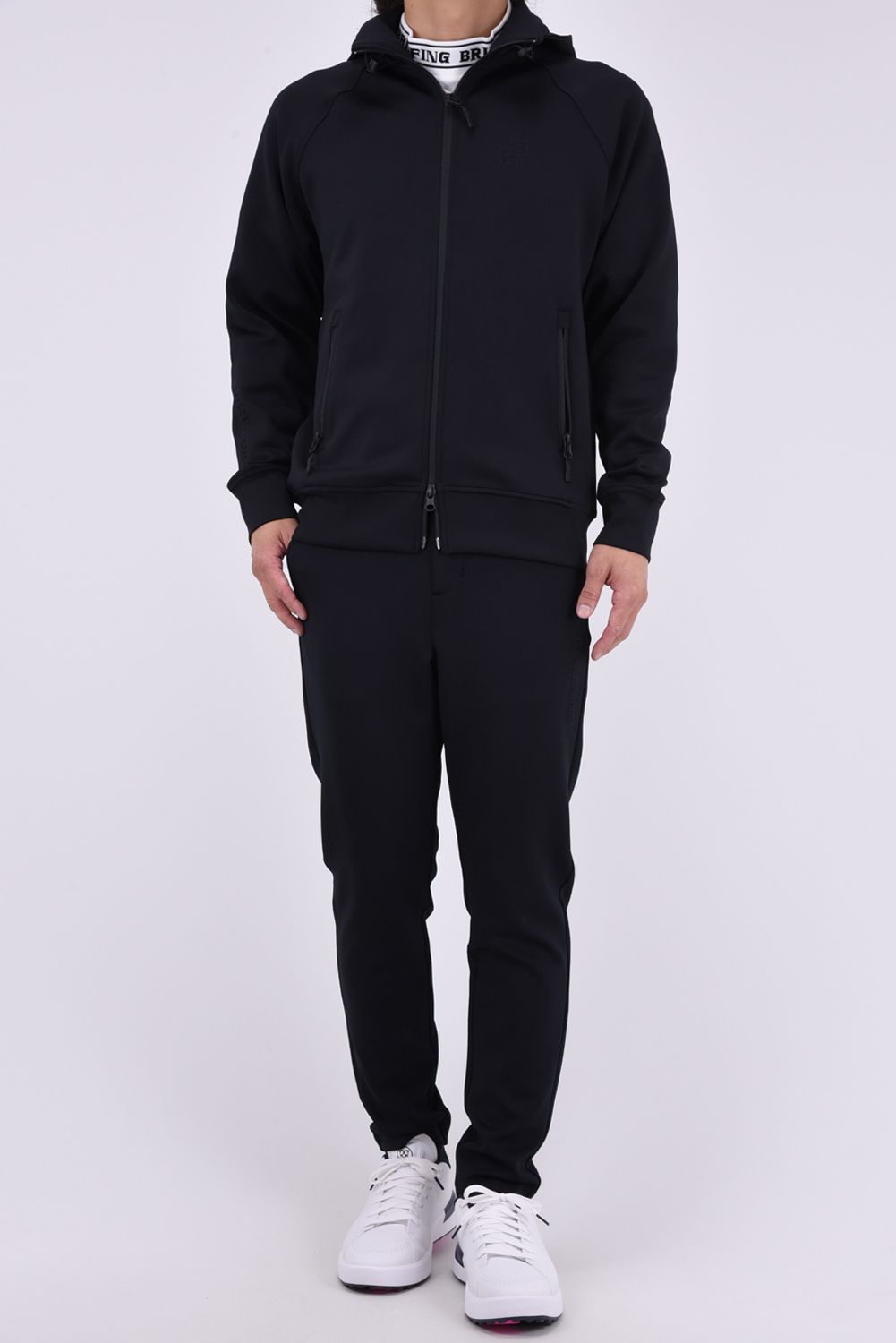 【26AW】 MS STITCHED 3D LOGO SLIM PANTS / ステッチ ロゴ スリム パンツ (ブラック)