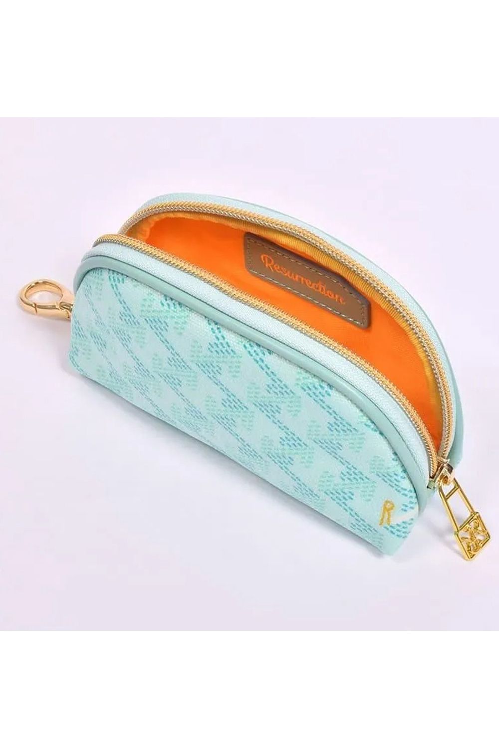 【プレゼント好適品】 KIWI PETIT (キウィ プチ)  / ブランド オリジナルテキスタイル プチ ポーチ (アブサン)*