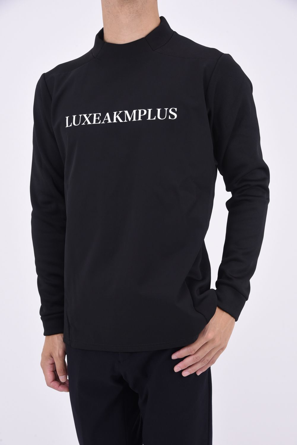 WINDPROOF MOCK / ウィンド プルーフ モックネック Tシャツ (ブラック)