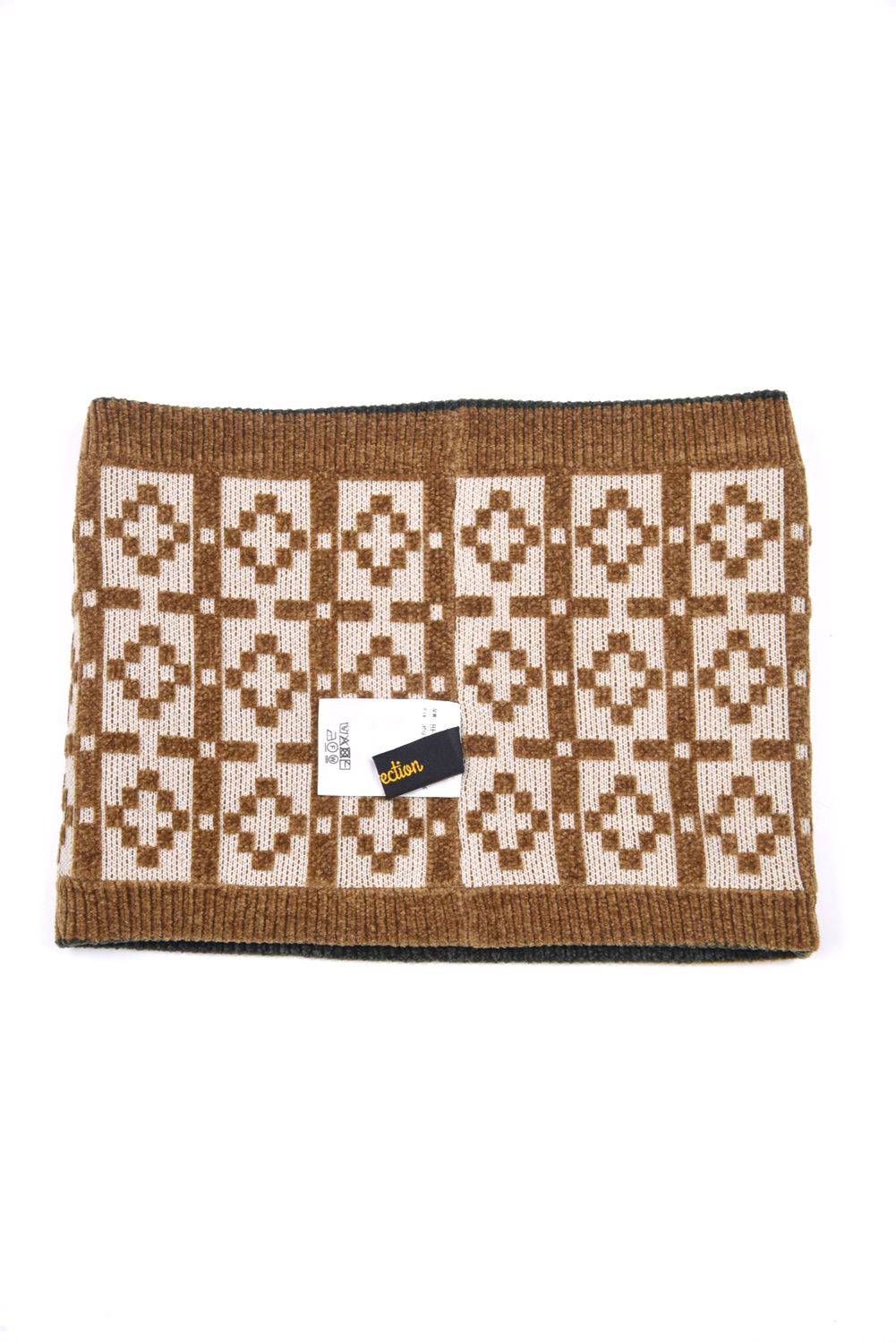 【プレゼント好適品】 REVERSIBLE NECK WARMER / リバーシブル ネックウォーマー (カーキ/キャメル)