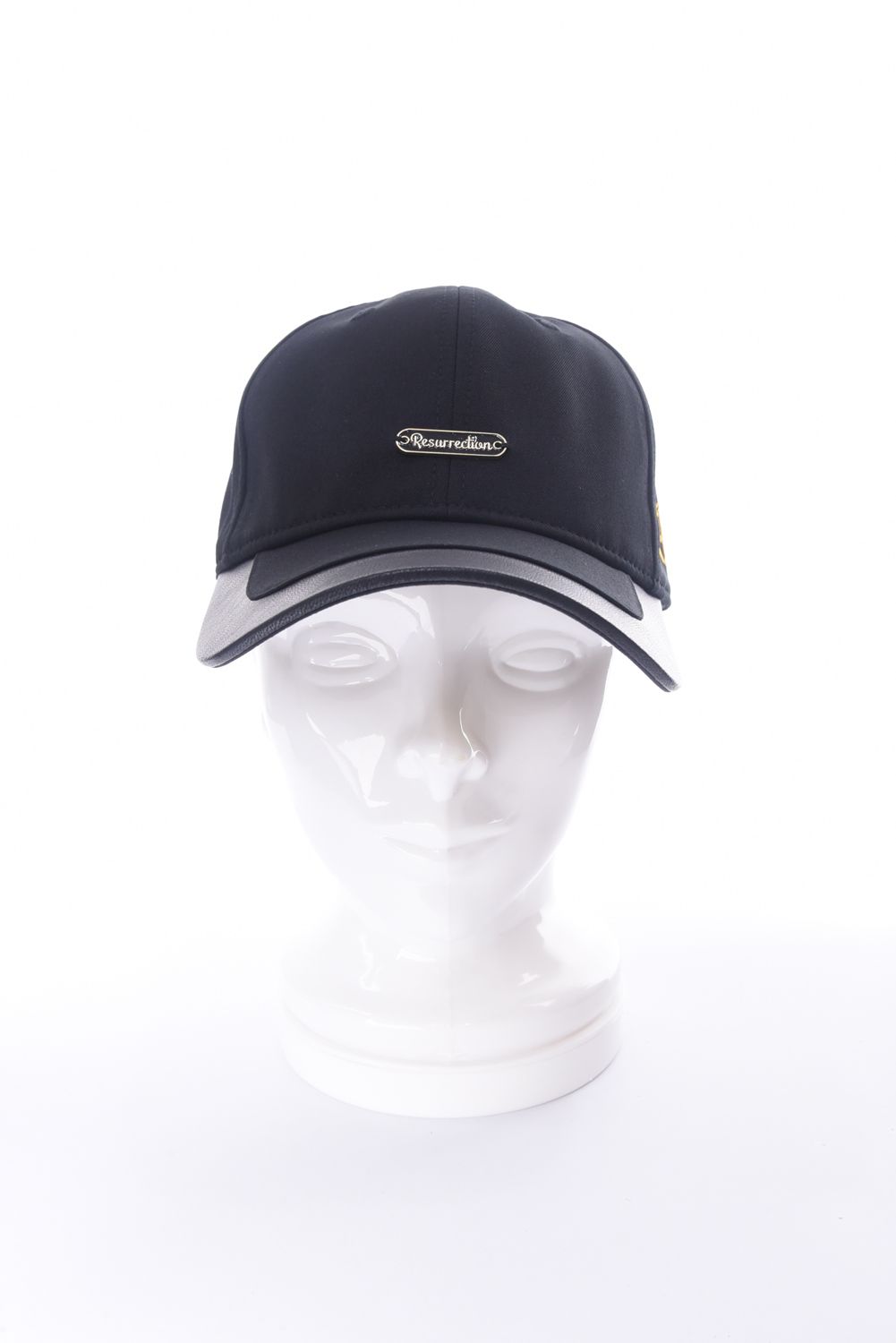 HYBRID 2TONE CAP / 異素材切り替え ツートーンキャップ (ブラック)