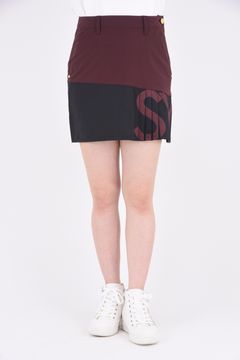 【レディース】CARVICO STRETCH PLEATS SKIRT / カルビコ生地 ストレッチ プリーツスカート (バーガンディ)*