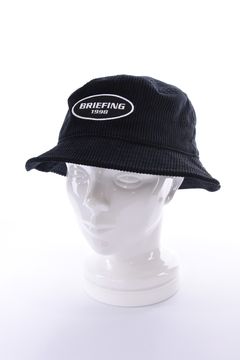 【26AW】 MEN’S CORDUROY OVAL HAT / コーデュロイ生地 オーバルロゴワッペン ハット (ブラック)
