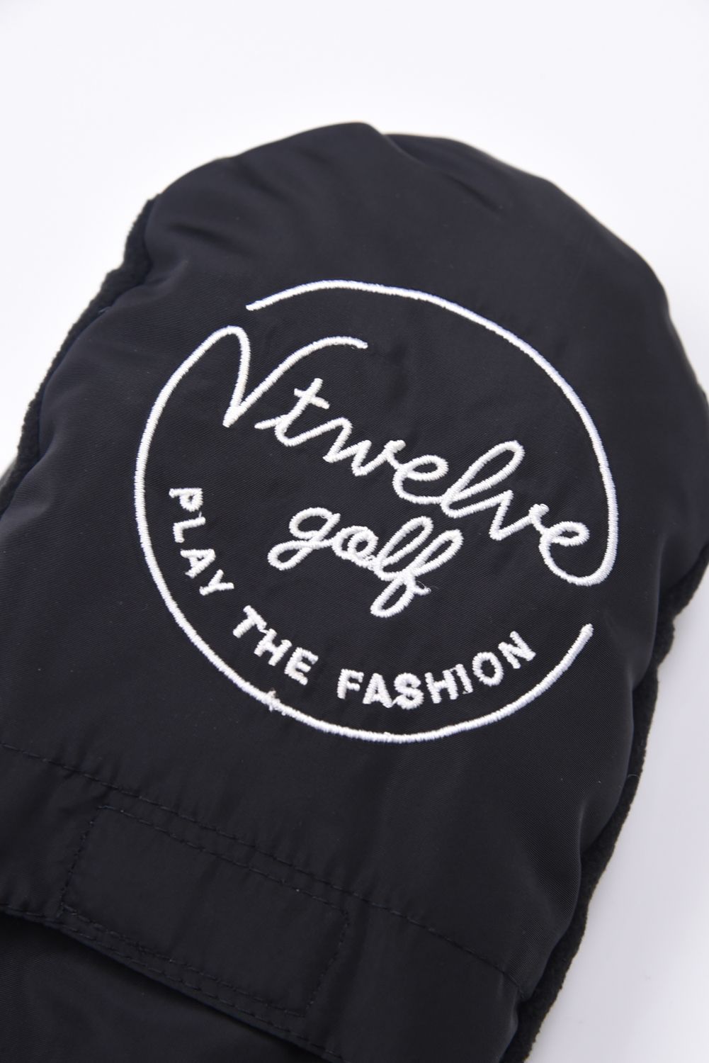 ML MITTEN / ブランドロゴ カイロポケット付き 中綿ミトングローブ (ブラック)