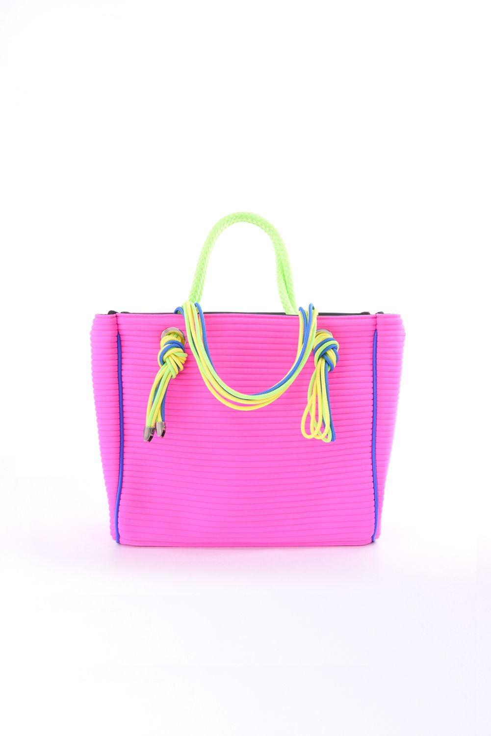 CLEAT TOTE mini TOM0152 / クリート トート ミニバッグ ボーダー （ショックピンク）*