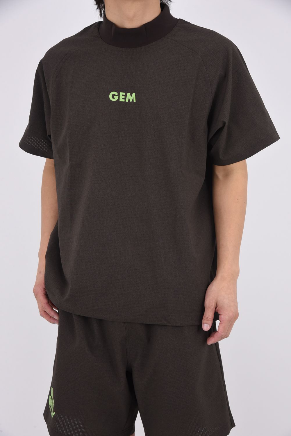 【26SS】 DOT AIR MOCK NECK / ドットエアー モックネック （ブラウン）