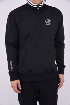 【26AW】 HIGH-NECK ZIP SWEAT / ハイネック ジップスウェット (ブラック)*
