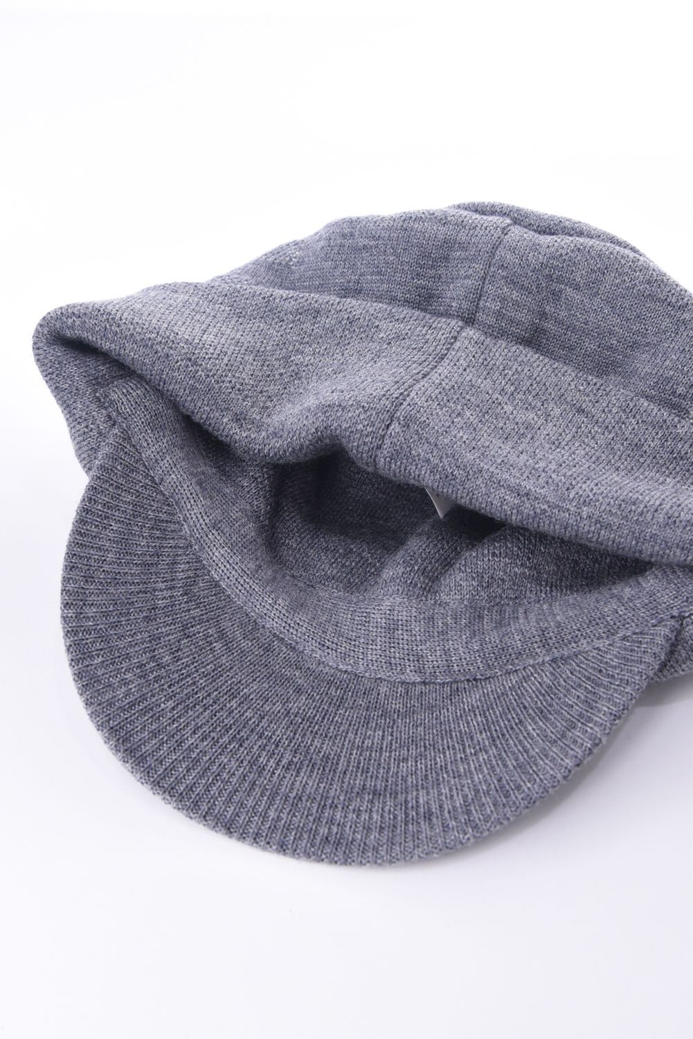 MS WR WOOL KNIT WORK CAP / ブランドロゴジャカード ニットワークキャップ (グレー)