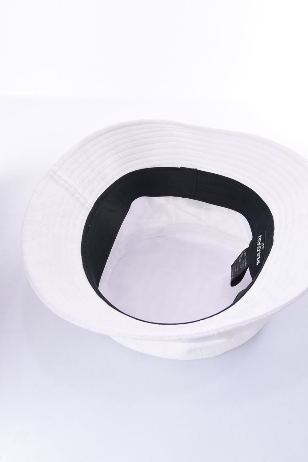 BUCKET HAT / 113総柄ロゴ バケットハット ホワイト