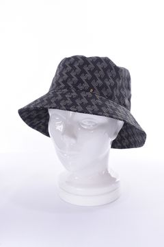 GM BUCKET HAT / ブランド オリジナルテキスタイル バケットハット (ブラック)