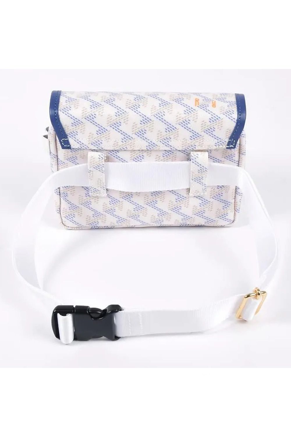 【10周年記念限定品】 Aix （アイクス）  / ブランド オリジナルテキスタイル ウエストポーチ (オーシャンホワイト)