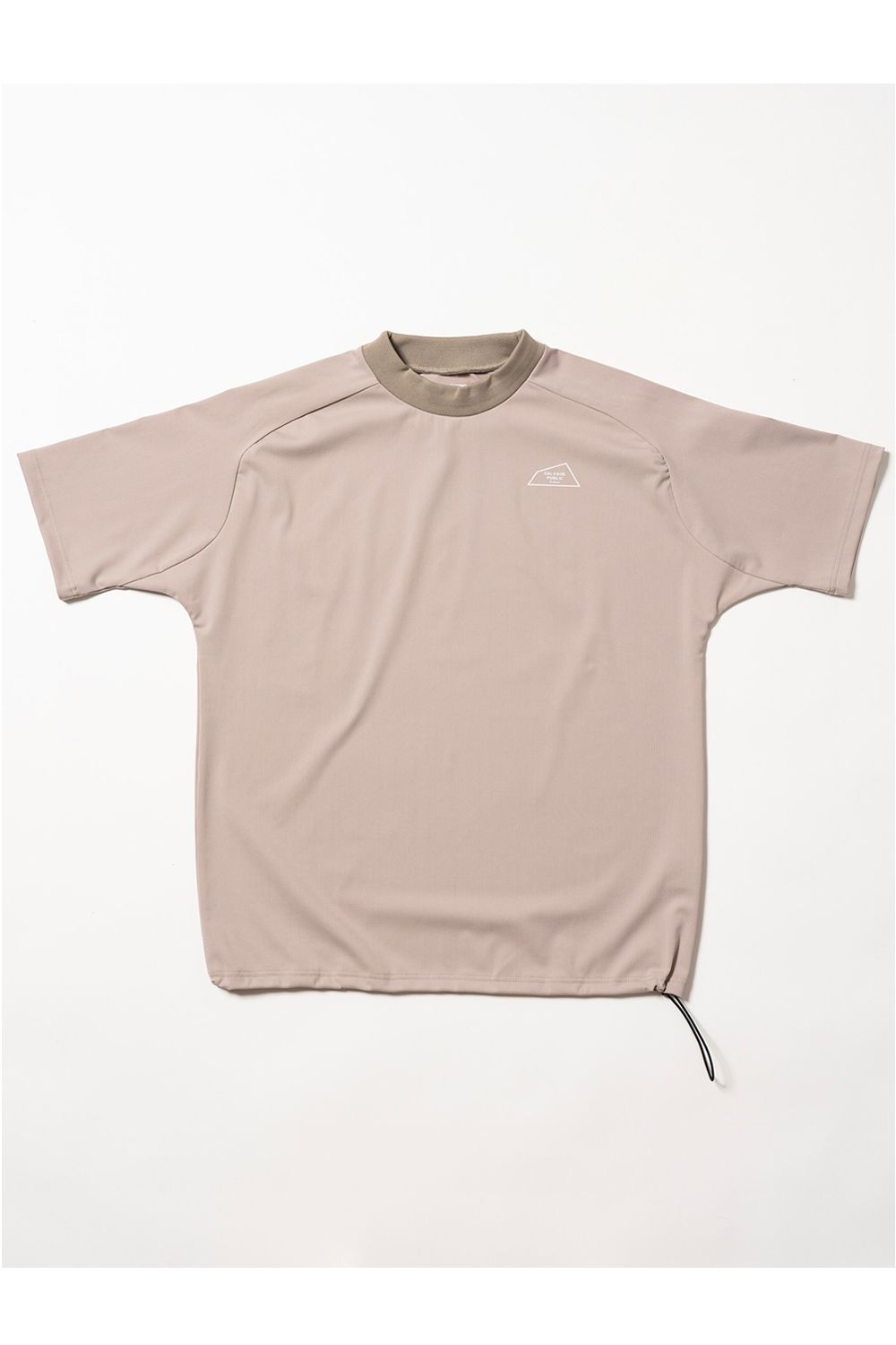 【2026SS】 Alohea Mockneck SS（LOCAL GOLFERS UNION） / ショートスリーブ モックネックTシャツ (ベージュ) （3月入荷予定）