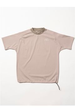 【2026SS】 Alohea Mockneck SS（LOCAL GOLFERS UNION） / ショートスリーブ モックネックTシャツ (ベージュ) （3月入荷予定）