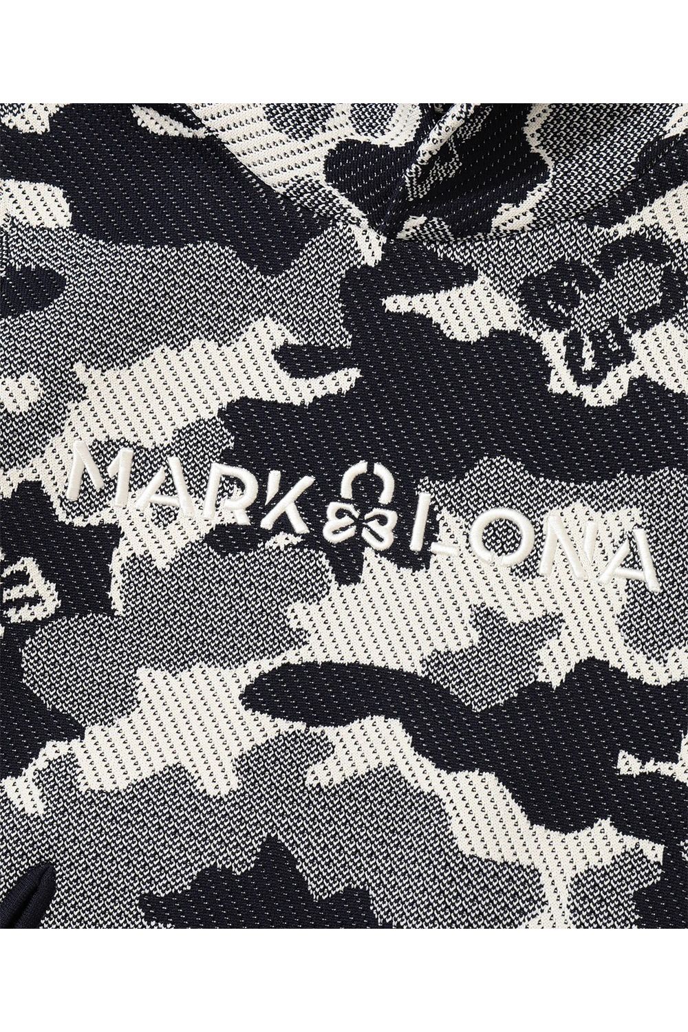 【2026AW KARINAさん着用】【レディース】 MERCURY CAMO JACQUARD KNIT / ジャパンメイド カモフラジャカード ニットパーカー (ネイビー)